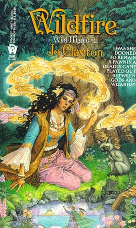 Book cover for "Wildfire" by Jo Clayton