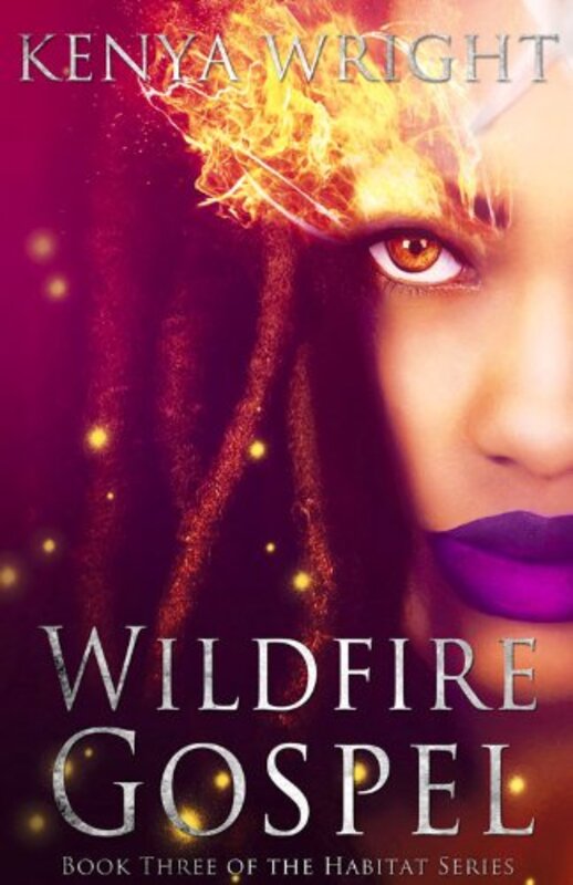 Book cover for "Wildfire Gospel" by Kenya Wright