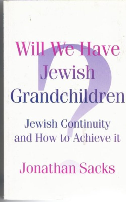Book cover for "Will We Have Jewish Grandchildren?"