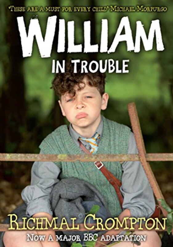 Book cover for "William in Trouble" by Richmal Crompton