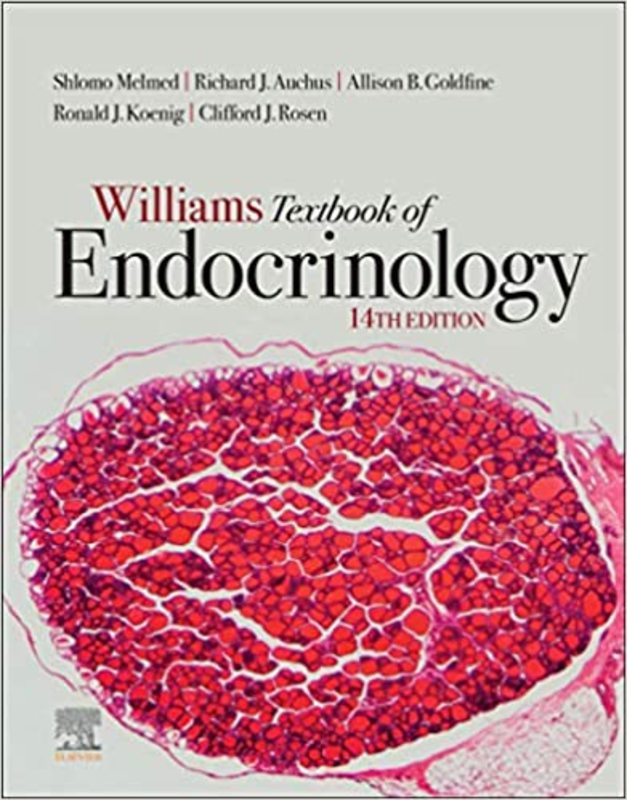 Book cover for "Williams Textbook of Endocrinology" by Shlomo Melmed