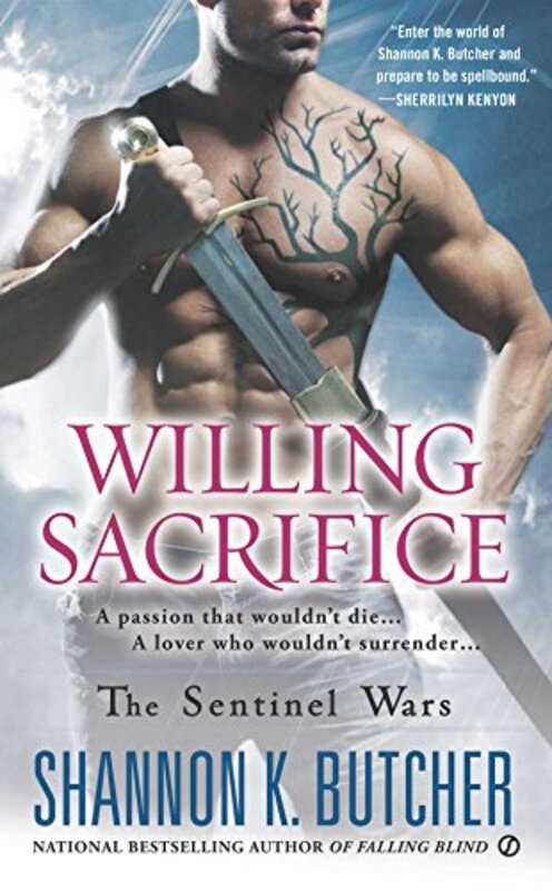 Book cover for "Willing Sacrifice" by Shannon K Butcher