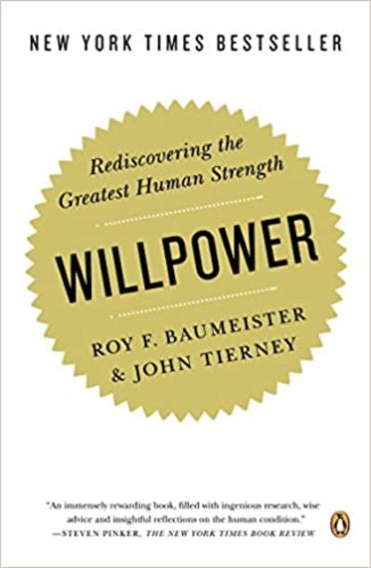 Book cover for "Willpower" by Roy F. Baumeister