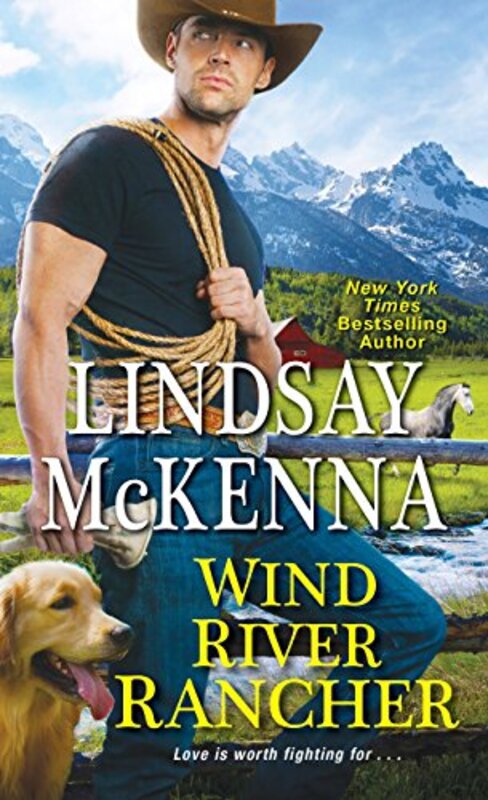 Book cover for "Wind River Rancher" by Lindsay McKenna