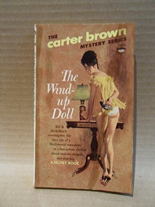 Book cover for "Wind-up Doll" by Carter Brown