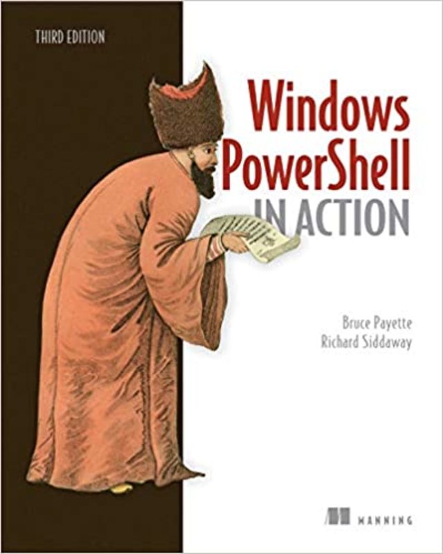 Book cover for "Windows PowerShell in Action" by Bruce Payette