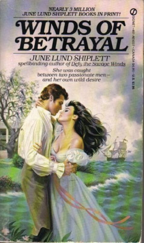 Book cover for "Winds of Betrayal" by June Lund Shiplett