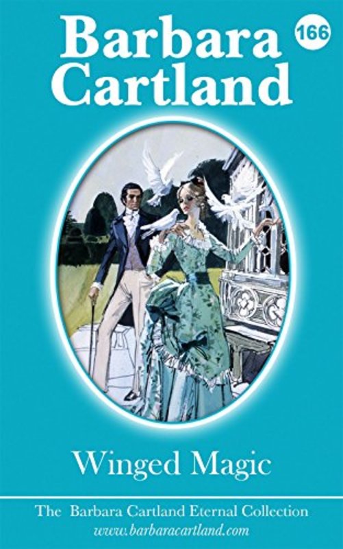 Book cover for "Winged Magic" by Barbara Cartland