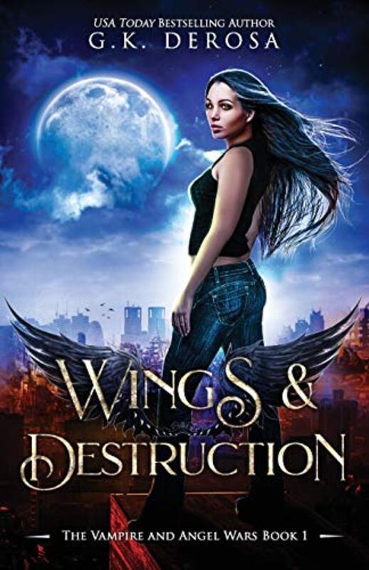 Book cover for "Wings and Destruction" by GK DeRosa