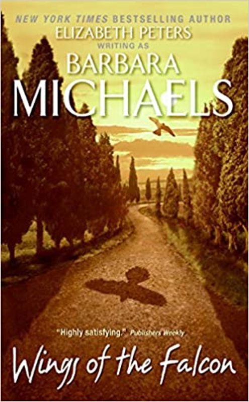 Book cover for "Wings of the Falcon" by Barbara Michaels