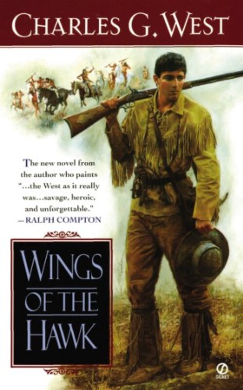 Book cover for "Wings of the Hawk" by Charles G West