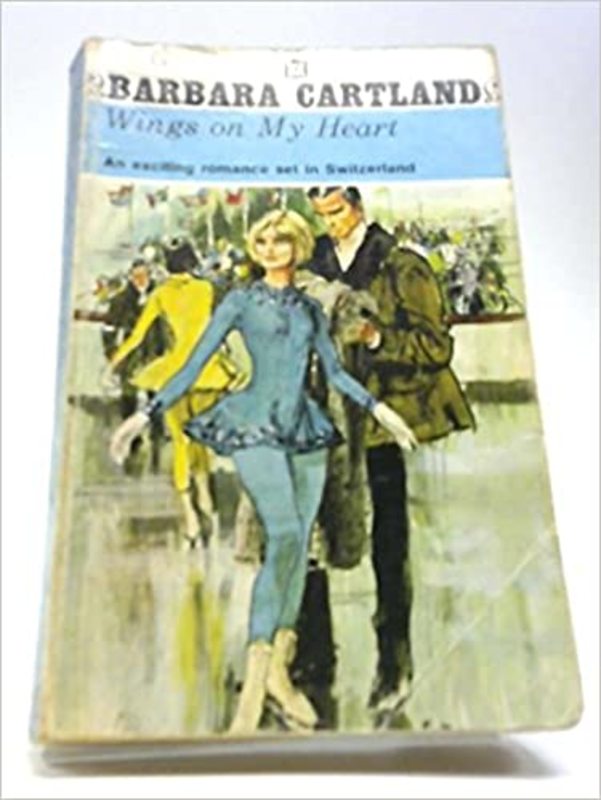 Book cover for "Wings on My Heart" by Barbara Cartland
