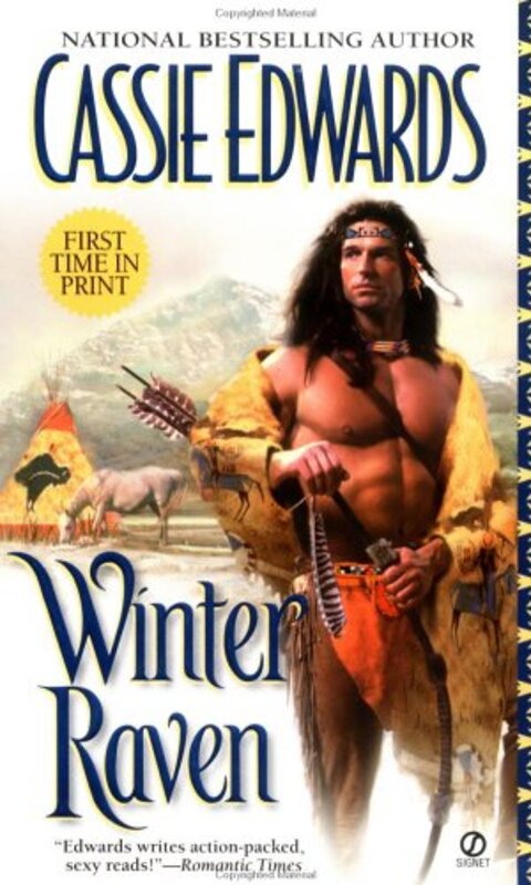 Book cover for "Winter Raven" by Cassie Edwards