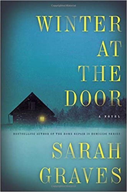 Book cover for "Winter at the Door" by Sarah Graves
