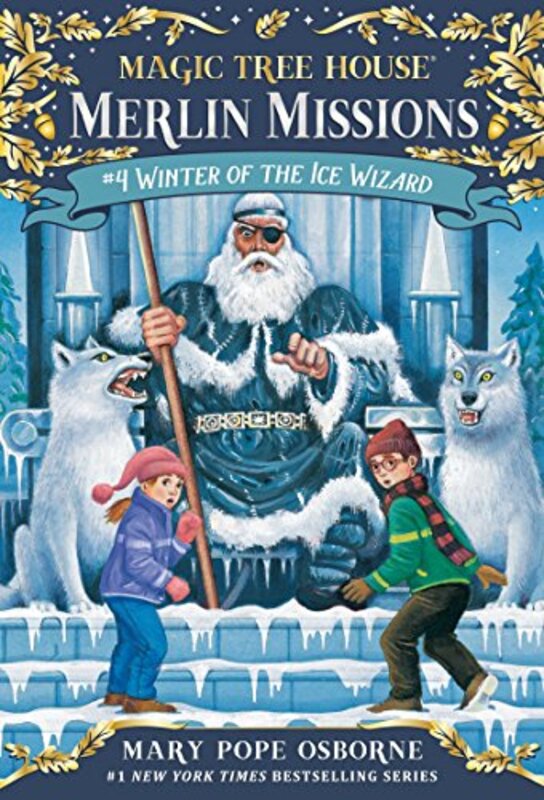 Book cover for "Winter of the Ice Wizard" by Mary Pope Osborne