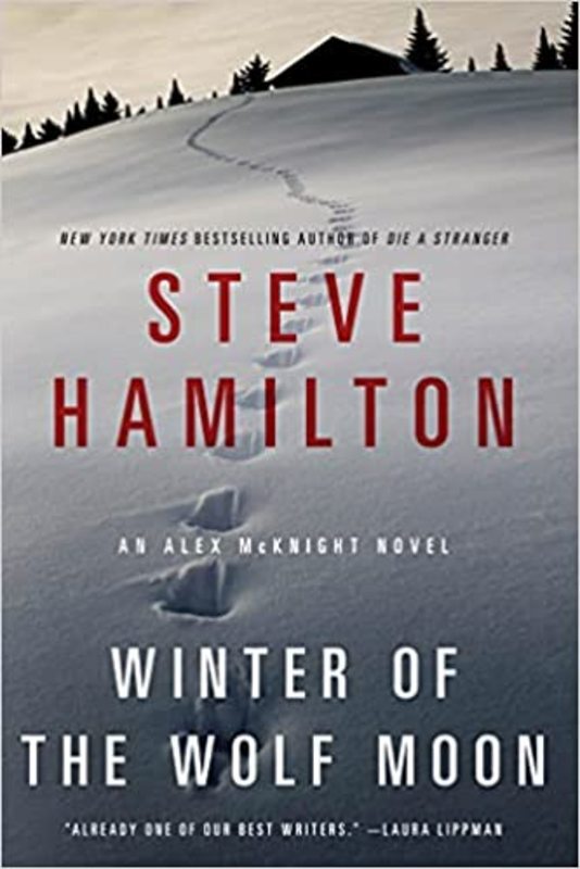 Book cover for "Winter of the Wolf Moon" by Steve Hamilton