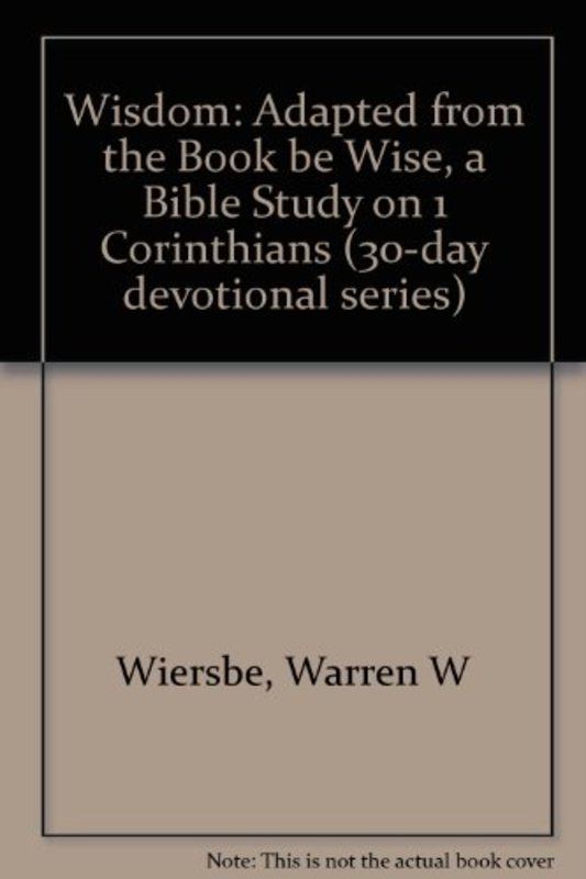Book cover for "Wisdom" by Warren W Wiersbe