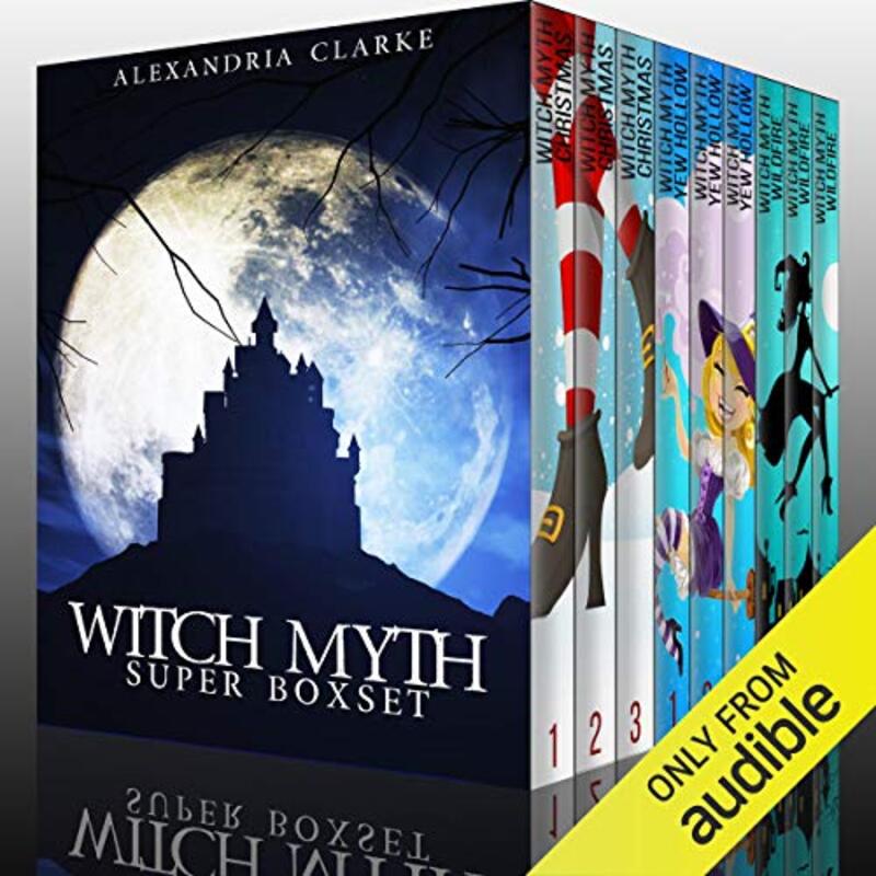 Book cover for "Witch Myth Super Boxset of Cozy Witch Mysteries" by Alexandria Clarke