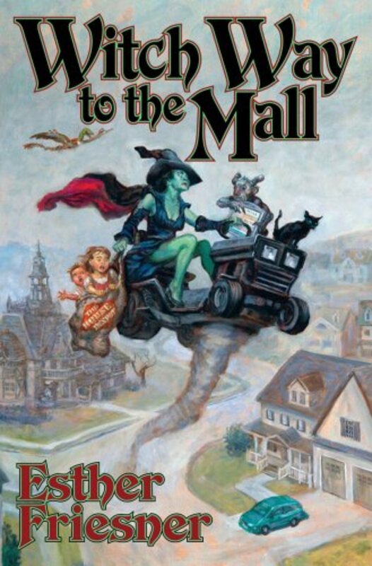 Book cover for "Witch Way to the Mall" by Esther M Friesner