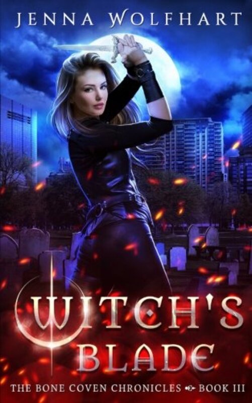Book cover for "Witch's Blade" by Jenna Wolfhart