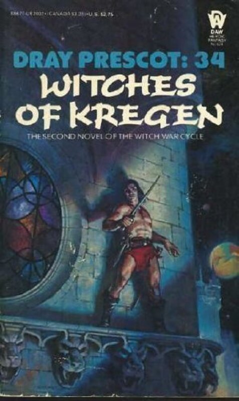 Book cover for "Witches of Kregen" by Kenneth Bulmer