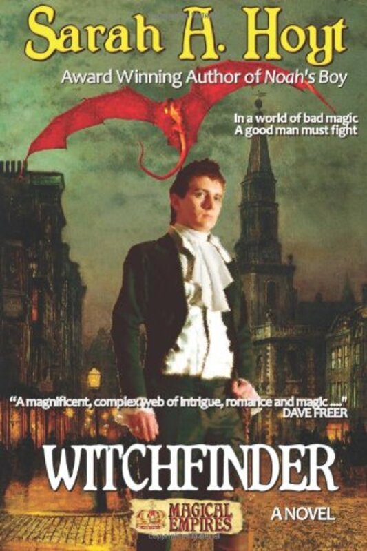 Book cover for "Witchfinder" by Sarah A Hoyt