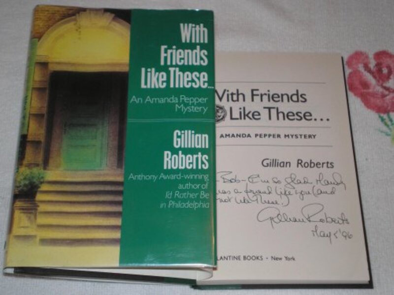 Book cover for "With Friends Like These..." by Gillian Roberts