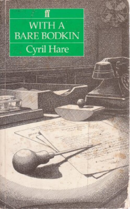 Book cover for "With a Bare Bodkin" by Cyril Hare