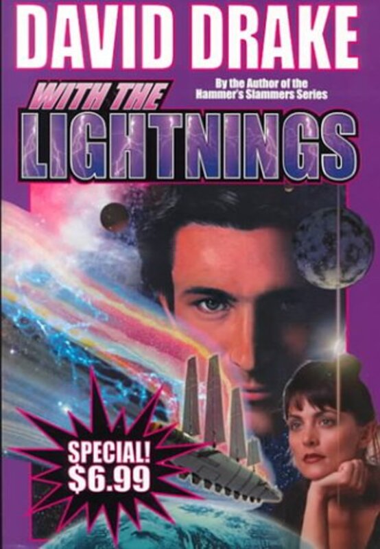 Book cover for "With the Lightnings" by David Drake