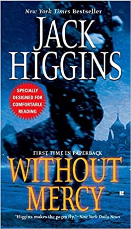 Book cover for "Without Mercy" by Jack Higgins