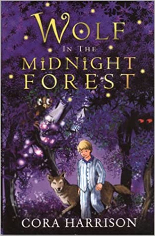 Book cover for "Wolf in the Midnight Forest" by Cora Harrison