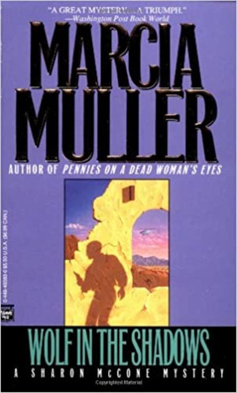 Book cover for "Wolf in the Shadows" by Marcia Muller