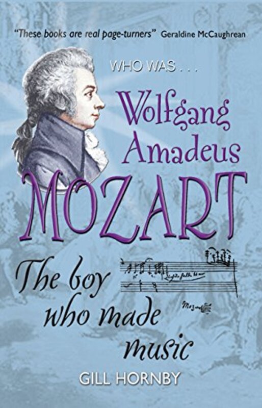 Book cover for "Wolfgang Amadeus Mozart" by Gill Hornby