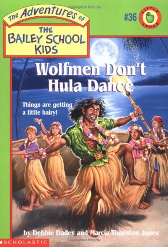 Book cover for "Wolfmen Don't Hula Dance" by Marcia Thornton Jones
