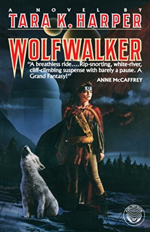 Book cover for "Wolfwalker" by Tara K Harper