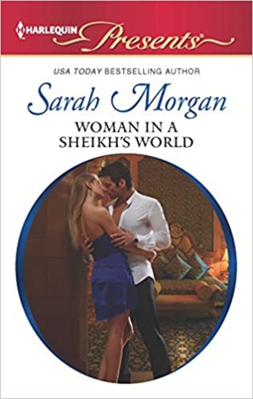 Book cover for "Woman in a Sheikh's World" by Sarah Morgan