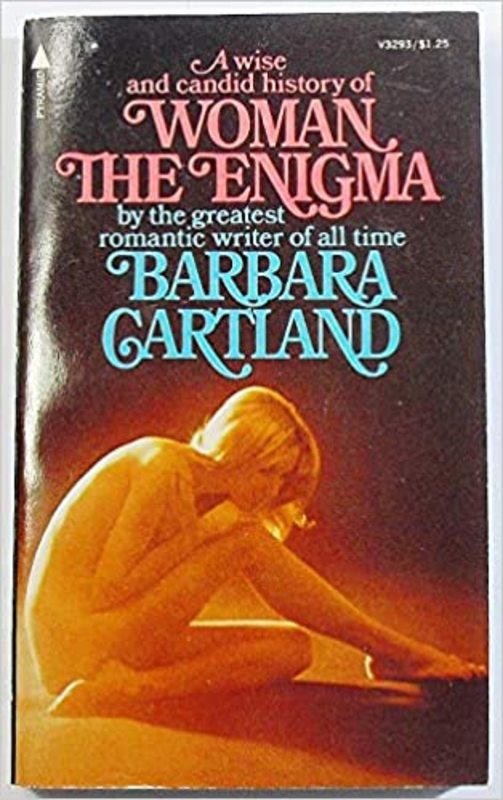 Book cover for "Woman--the enigma" by Barbara Cartland