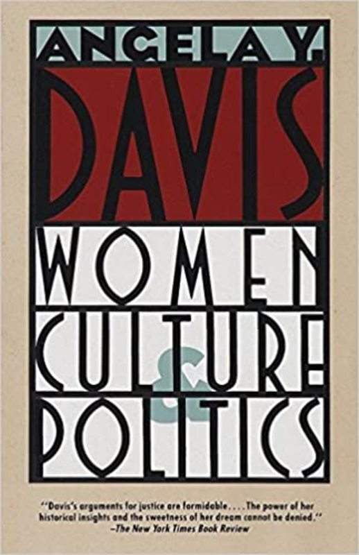 Book cover for "Women, Culture & Politics" by Angela Y. Davis