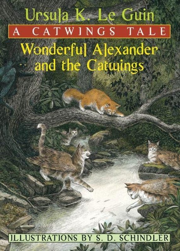 Book cover for "Wonderful Alexander and the Catwings" by Ursula K Le Guin
