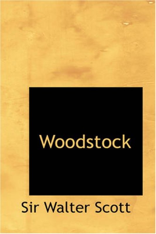 Book cover for "Woodstock" by Walter Scott