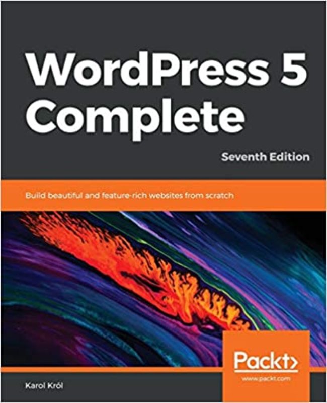 Book cover for "WordPress 5 Complete" by Karol Krol