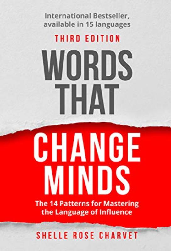 Book cover for "Words That Change Minds" by Shelle Rose Charvet
