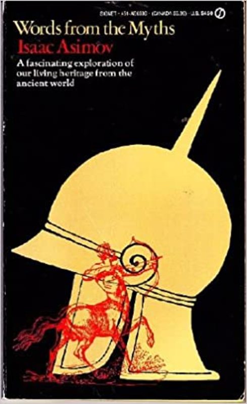 Book cover for "Words from the Myths" by Isaac Asimov