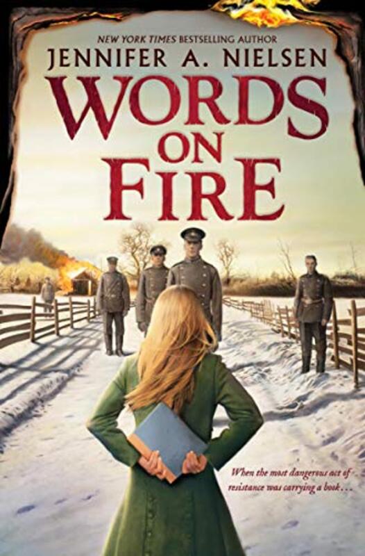 Book cover for "Words on Fire" by Jennifer A Nielsen