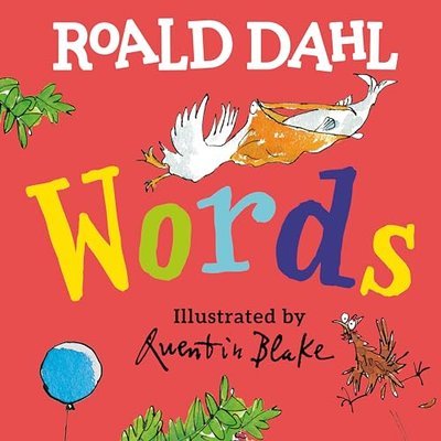 Book cover for "Words" by Roald Dahl