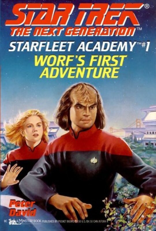 Book cover for "Worf's First Adventure" by Peter David