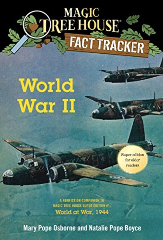 Book cover for "World War II" by Mary Pope Osborne
