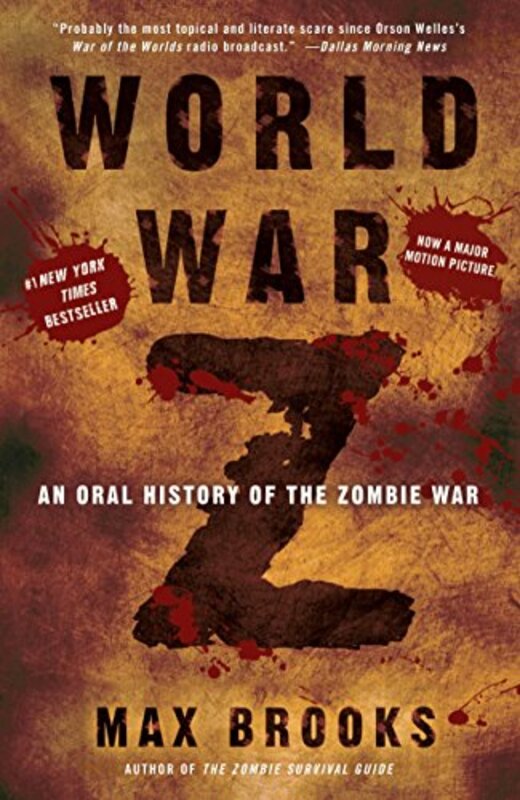 Book cover for "World War Z" by Max Brooks
