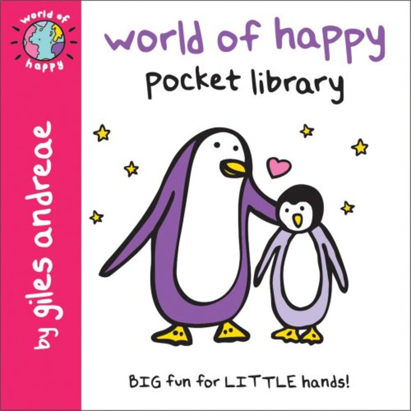 Book cover for "World of Happy Pocket Library" by Giles Andreae