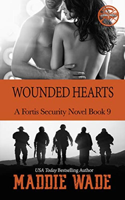 Book cover for "Wounded Hearts" by Maddie Wade